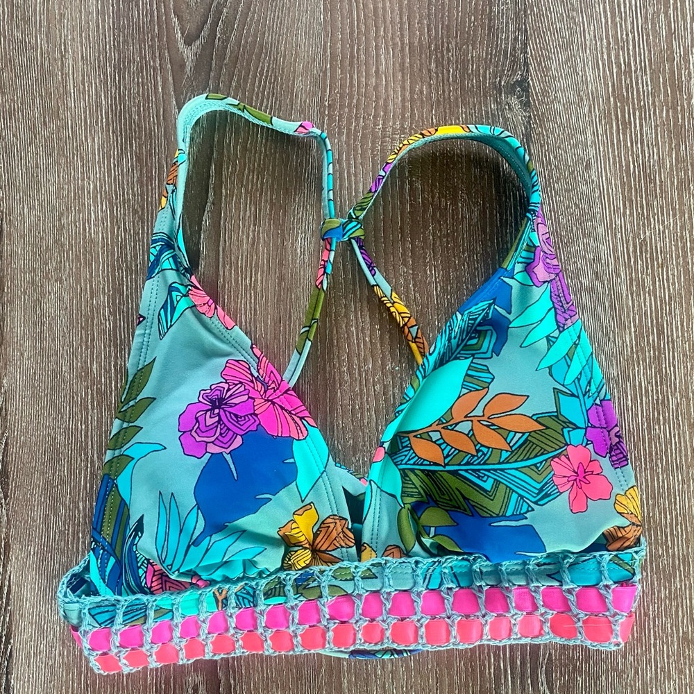 Tropical Target Bikini Top